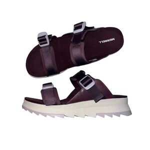 Merrell Lichen Alpine Cush Platform Slide Sandals